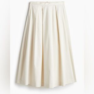 H&M Cream A-Line Skirt